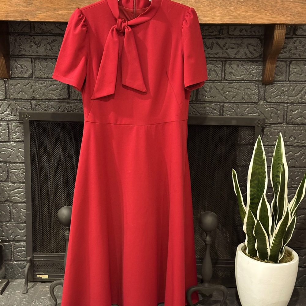 Maggy London Dress in Deep Red